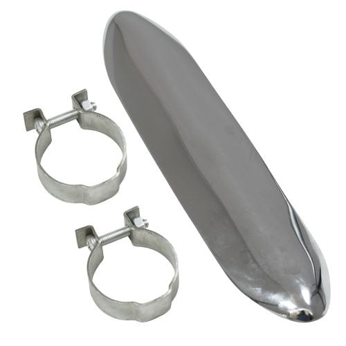 HEAT SHIELD CHROME WITH 70-4207 CLIPS AND SCREWS